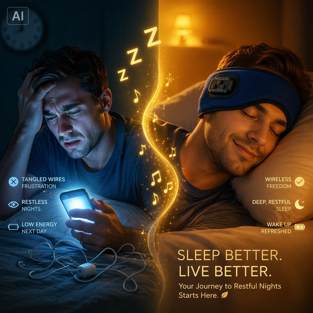 Masque de sommeil musical Bluetooth 3D – vue 4