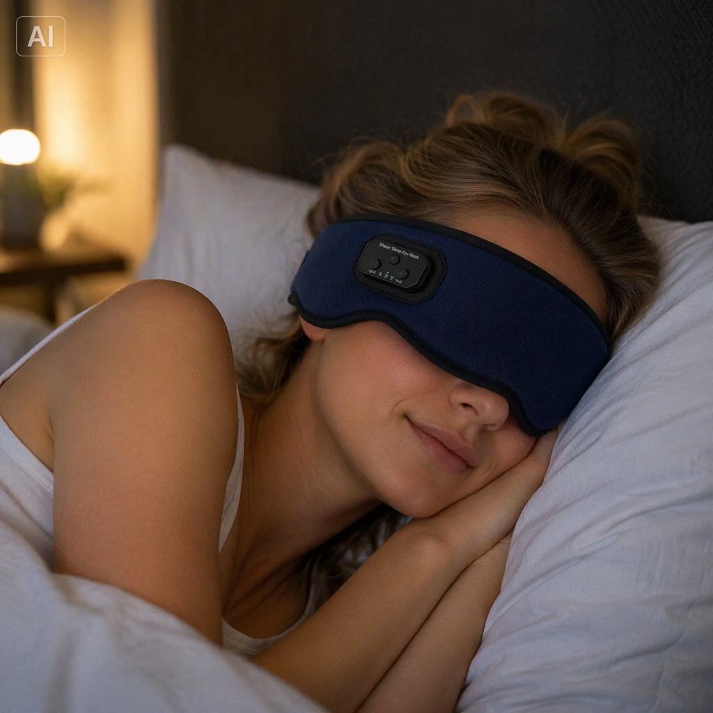 Masque de sommeil musical Bluetooth 3D – vue 2