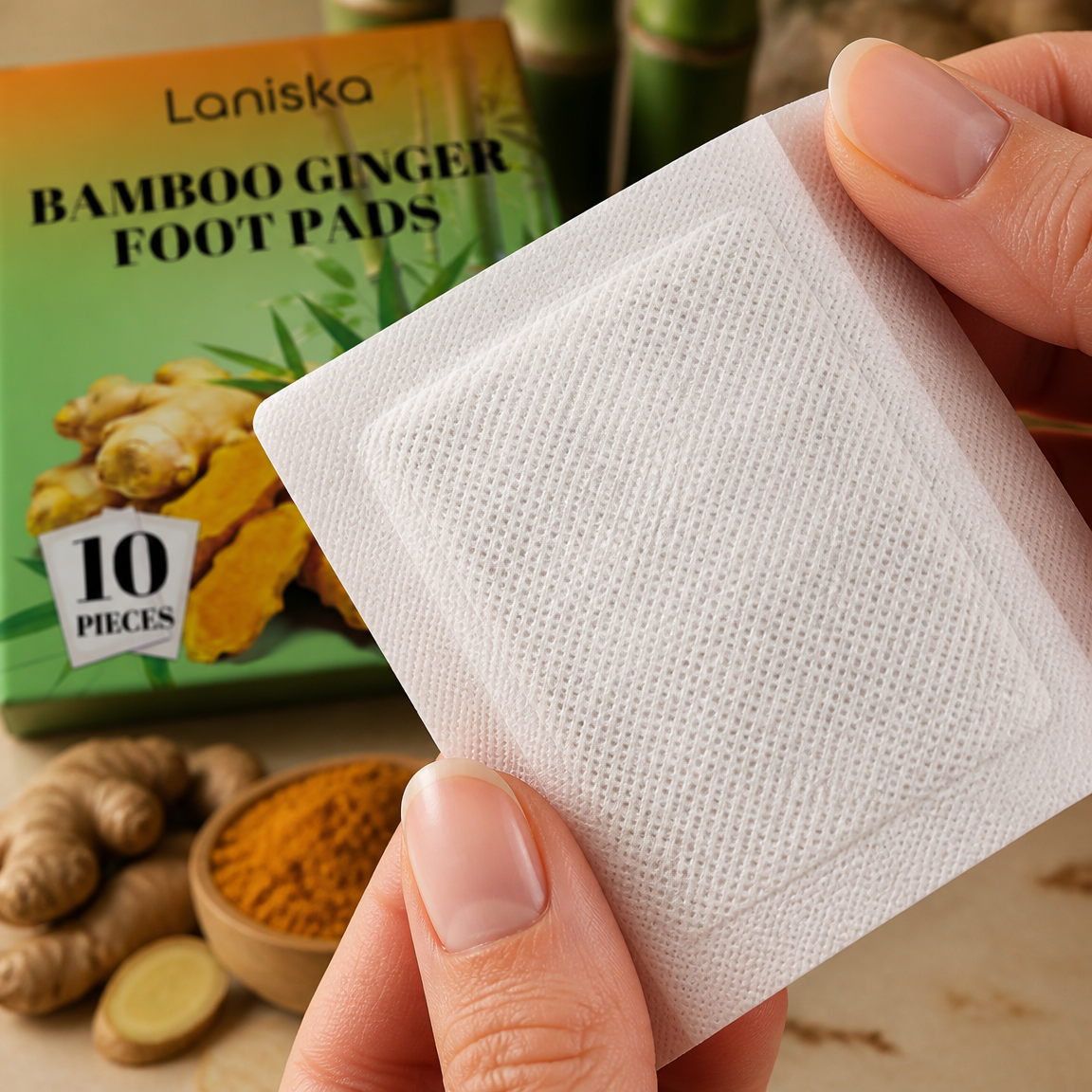 Patchs détox bambou et gingembre Laniska – vue 1