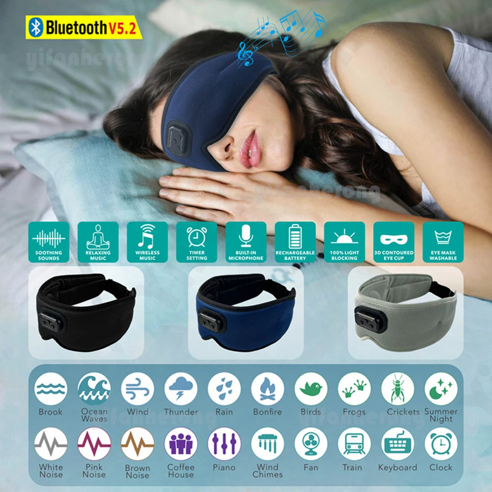 Masque de sommeil musical Bluetooth 3D – vue 5