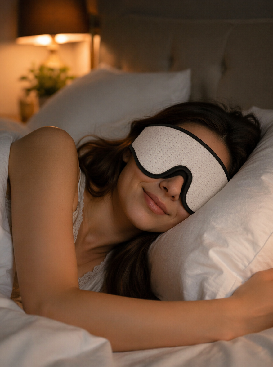 Masque de sommeil 3D à ombre creuse – vue 3